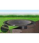 Flat to the ground trampoline Capital Play Black 305 cm