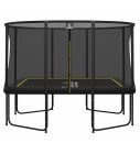 Magic Circle Pro Fiber Black Rechthoekige Trampoline 244 x 366 cm met veiligheidsnet