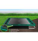 Flat to the ground Trampoline Rechthoekig Capital Play Groen 427 x 305 cm