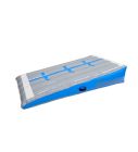 Schuinvlak 12spring 200x100x60 cm Blauw/grijs