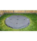 Trampoline Afdekhoes Flat To The Ground 244 cm Black