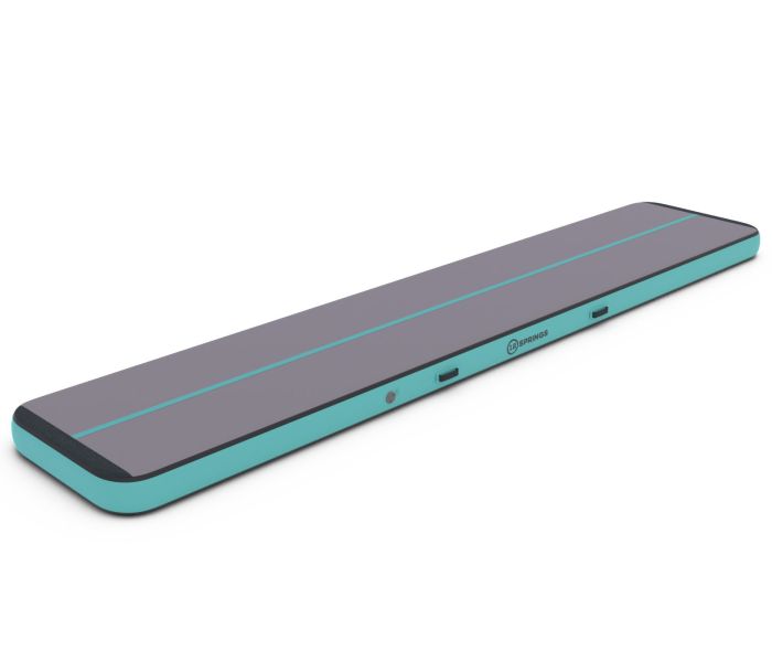 Airtrack 12spring 500x100x20 cm Plus Mintgroen/grijs