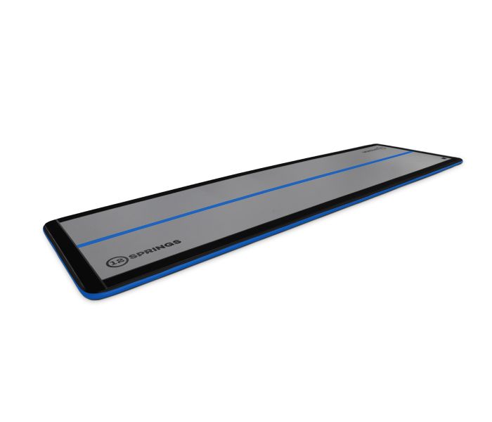 Airtrack 12spring 600x150x5 cm Slim Zwart/blauw