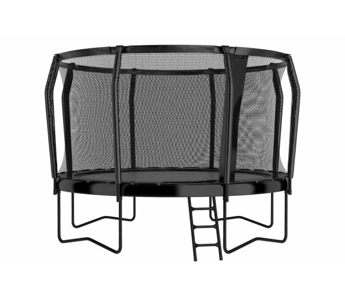 Akrobat Orbit Pro trampoline 305 cm antraciet met veiligheidsnet