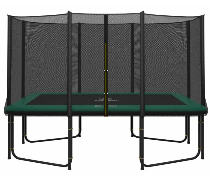 Magic Circle Pro Rechthoekige Trampoline 244 x 366 cm Groen met veiligheidsnet