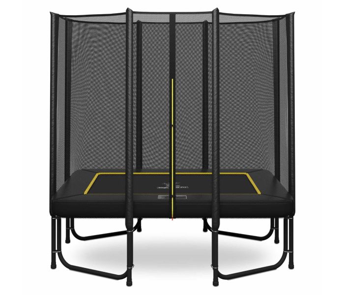 Magic Jump Rechthoekige Trampoline 153 x 214 cm Black met Veiligheidsnet