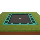 Flat to the ground Trampoline Rechthoekig Capital Play Groen 335 x 244 cm met details