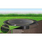Flat to the ground trampoline Capital Play Black 305 cm
