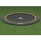 Flat to the Ground Trampoline Magic Circle Pro Black 427 cm