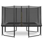 Magic Circle Pro Grey Rechthoekige Trampoline 244 x 366 cm met veiligheidsnet