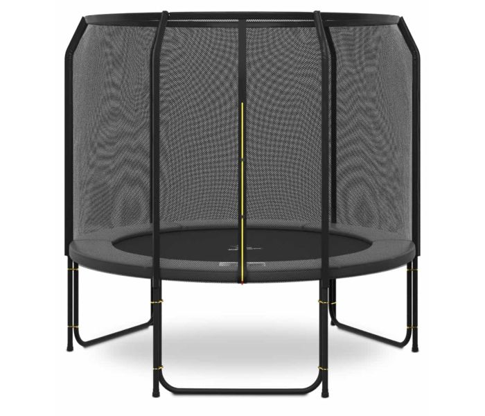 Magic Jump Fiber Grey trampoline 251 met veiligheidsnet