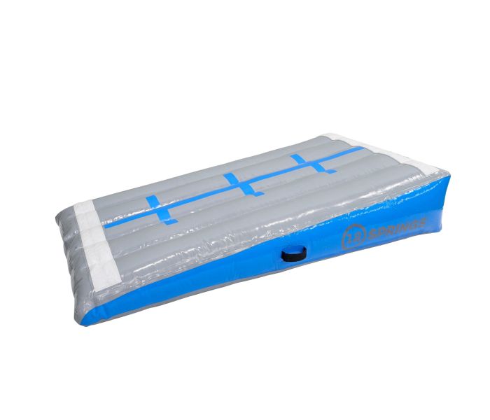 Schuinvlak 12spring 200x100x40 cm Blauw/grijs